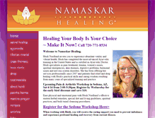 Tablet Screenshot of namaskarhealing.com